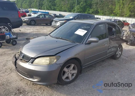 2005 Honda Civic Ex из США, поврежденный, VIN 2HGES26875H549949